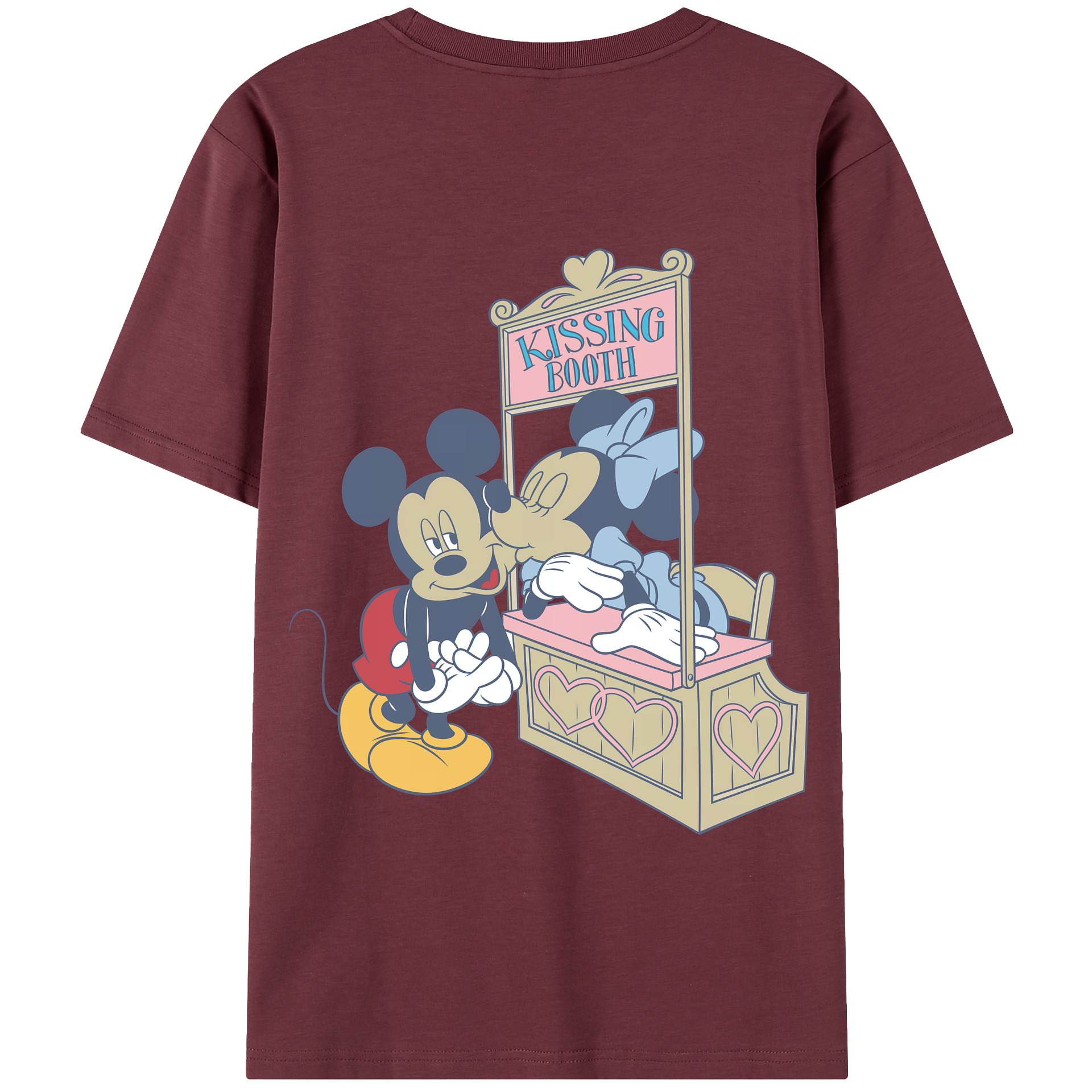 （画像用） ミッキーマウス Mickey Mouse 綿100％半袖Tシャツ（背面プリント）
